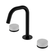 Serenity Basin Set Edge Spout With Carrara Handle Matte Black gallery detail image