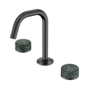 Serenity Basin Set Edge Spout With Verde Alpi Handle Gun Metal gallery detail image