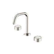Serenity Basin Set Edge Spout With Metal Handle Brushed Nickel gallery detail image