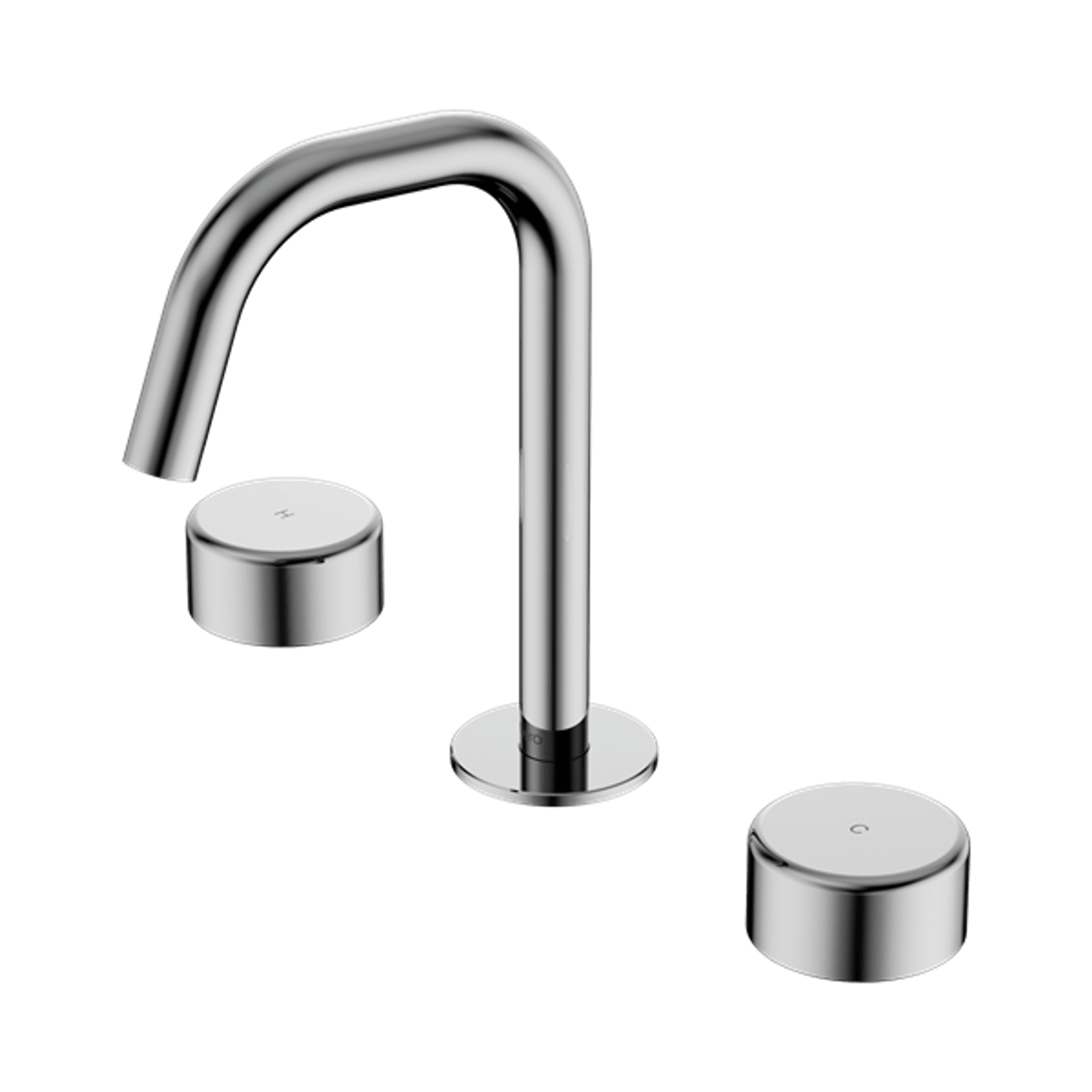 Serenity Basin Set Edge Spout With Metal Handle Chrome gallery detail image