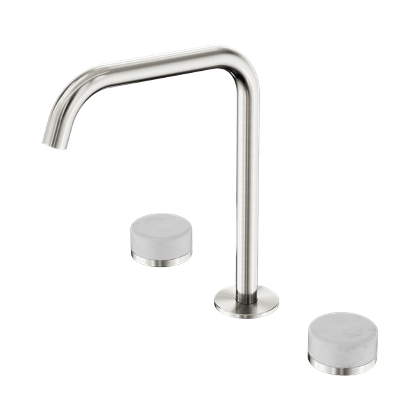Serenity Bath/Kitchen Set Edge Spout With Carrara Handle Brushed Nickel gallery detail image