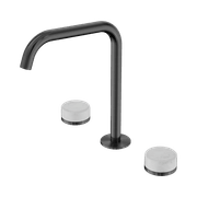 Serenity Bath/Kitchen Set Edge Spout With Carrara Handle Gun Metal gallery detail image