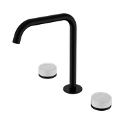 Serenity Bath/Kitchen Set Edge Spout With Carrara Handle Matte Black gallery detail image