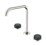 Serenity Bath/Kitchen Set Edge Spout With Verde Alpi Handle Brushed Nickel gallery detail image