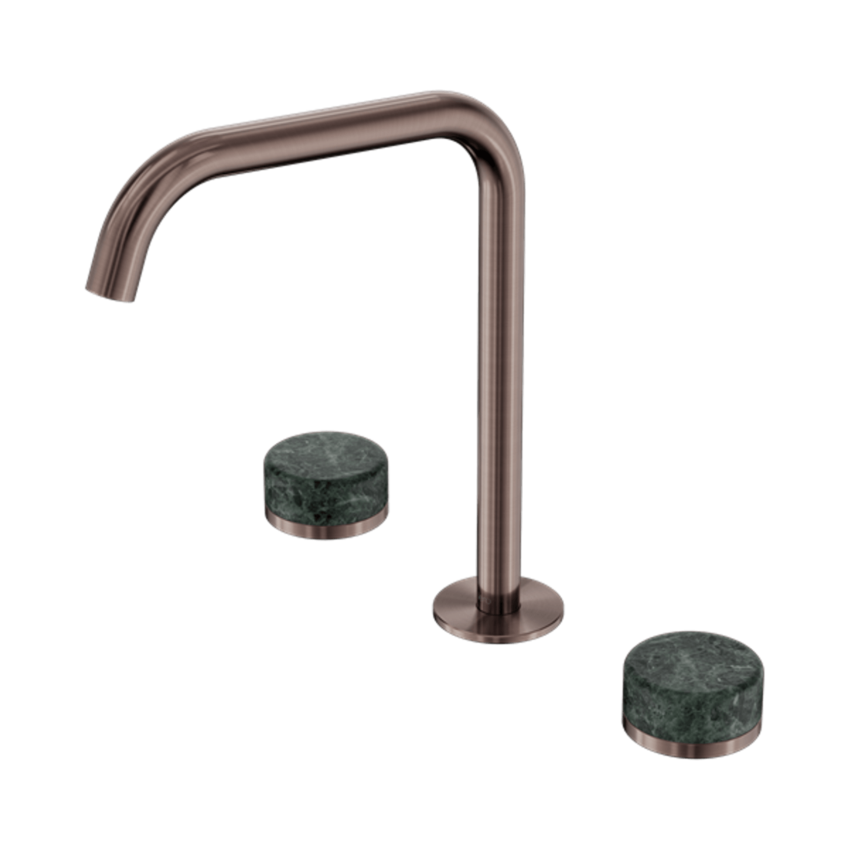 Serenity Bath/Kitchen Set Edge Spout With Verde Alpi Handle Brushed Bronze gallery detail image