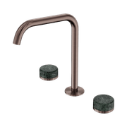 Serenity Bath/Kitchen Set Edge Spout With Verde Alpi Handle Brushed Bronze gallery detail image