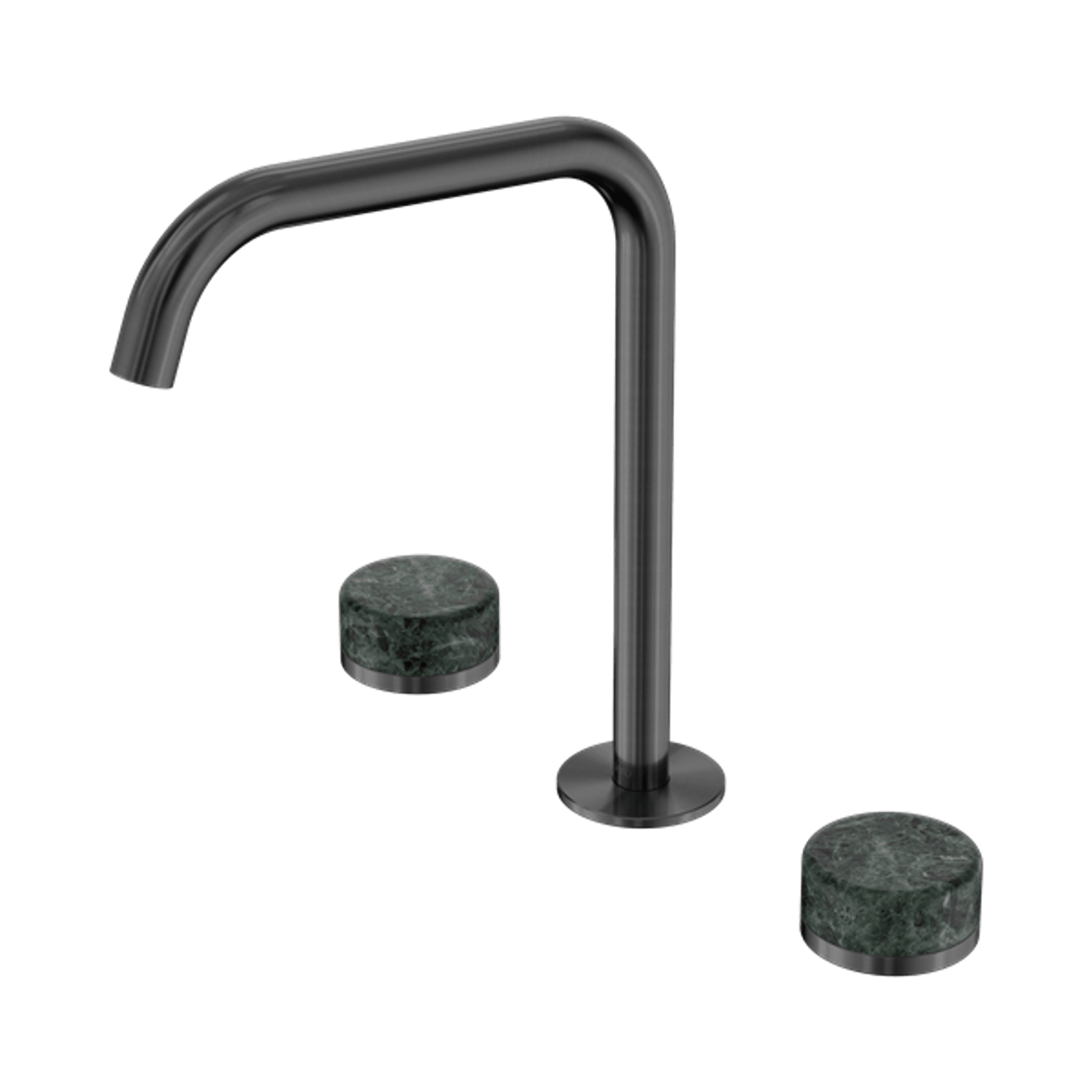 Serenity Bath/Kitchen Set Edge Spout With Verde Alpi Handle Gun Metal gallery detail image