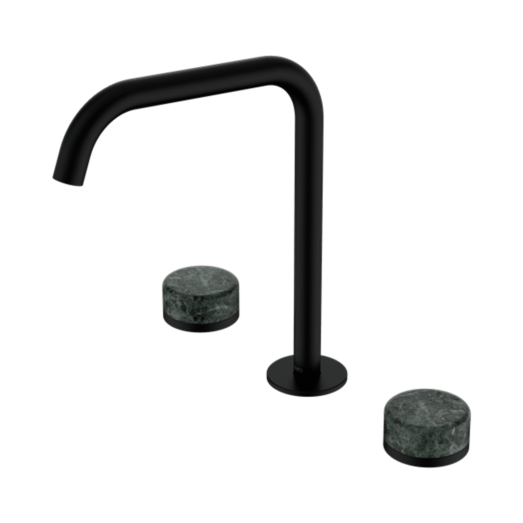 Serenity Bath/Kitchen Set Edge Spout With Verde Alpi Handle Matte Black gallery detail image