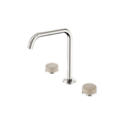 Serenity Bath/Kitchen Set Edge Spout With Rome Travertine Handle Brushed Nickel gallery detail image