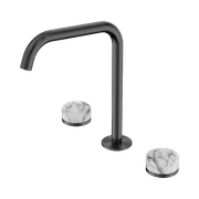 Serenity Bath/Kitchen Set Edge Spout With Arabescato Corchia Handle Gun Metal gallery detail image