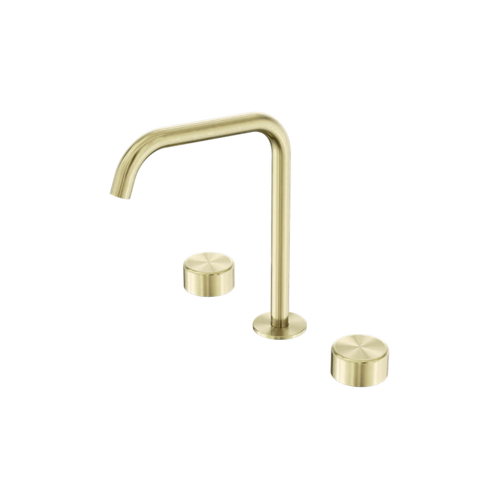 Serenity Bath/Kitchen Set Edge Spout With Metal Handle Brushed Gold gallery detail image