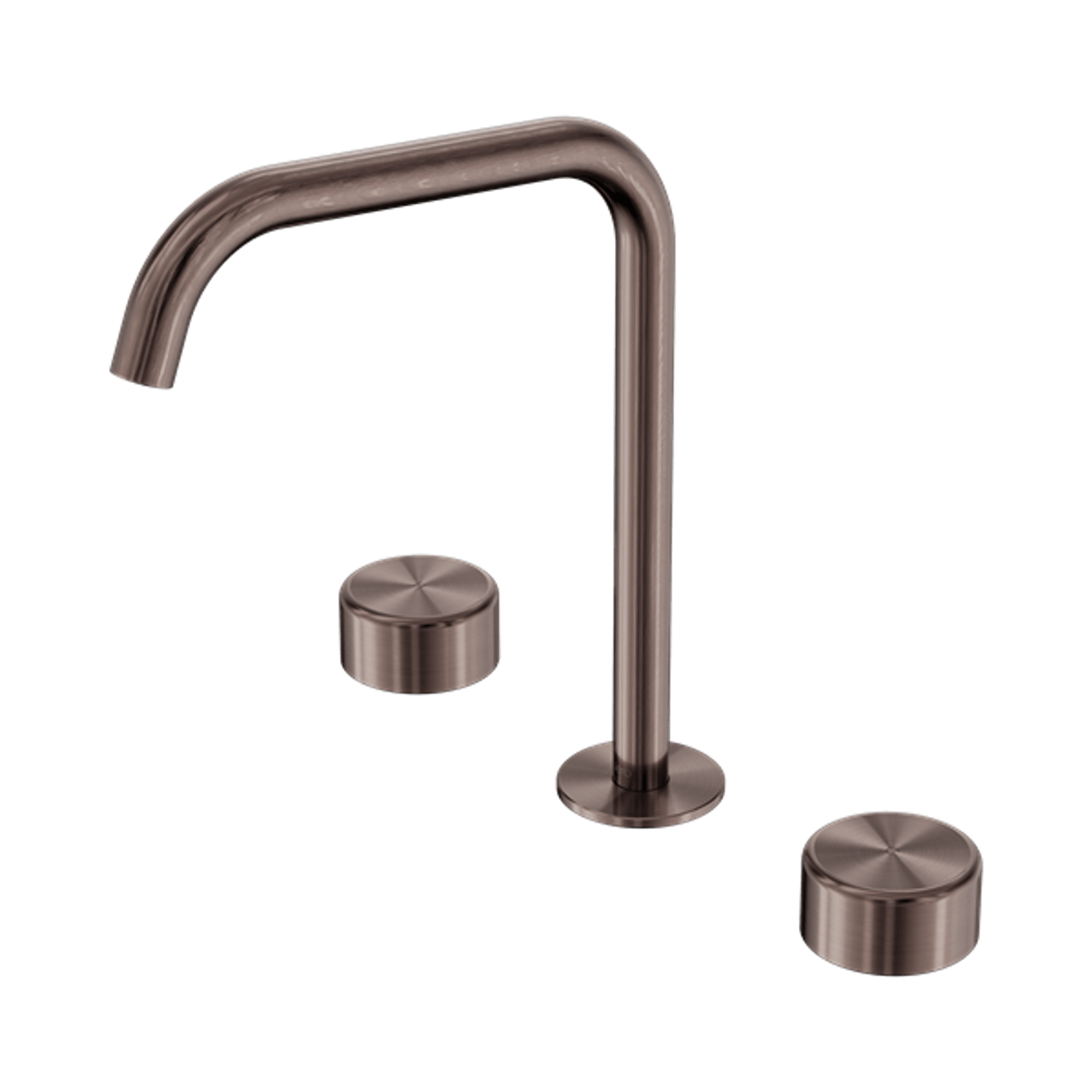 Serenity Bath/Kitchen Set Edge Spout With Metal Handle Brushed Bronze gallery detail image