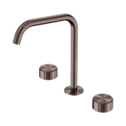 Serenity Bath/Kitchen Set Edge Spout With Metal Handle Brushed Bronze gallery detail image