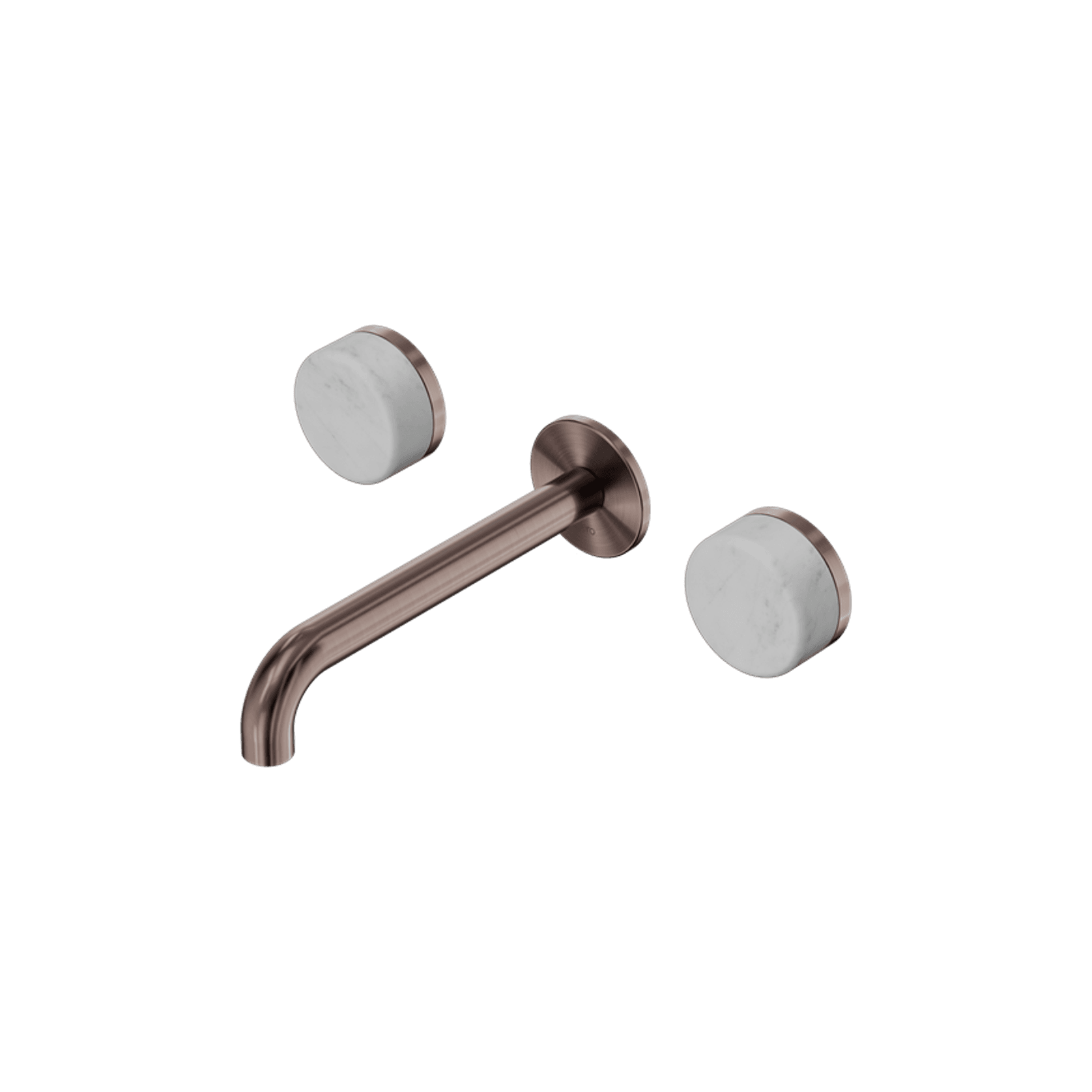 Serenity Wall Basin Set 160mm Spout With Carrara Handle Brushed Bronze gallery detail image