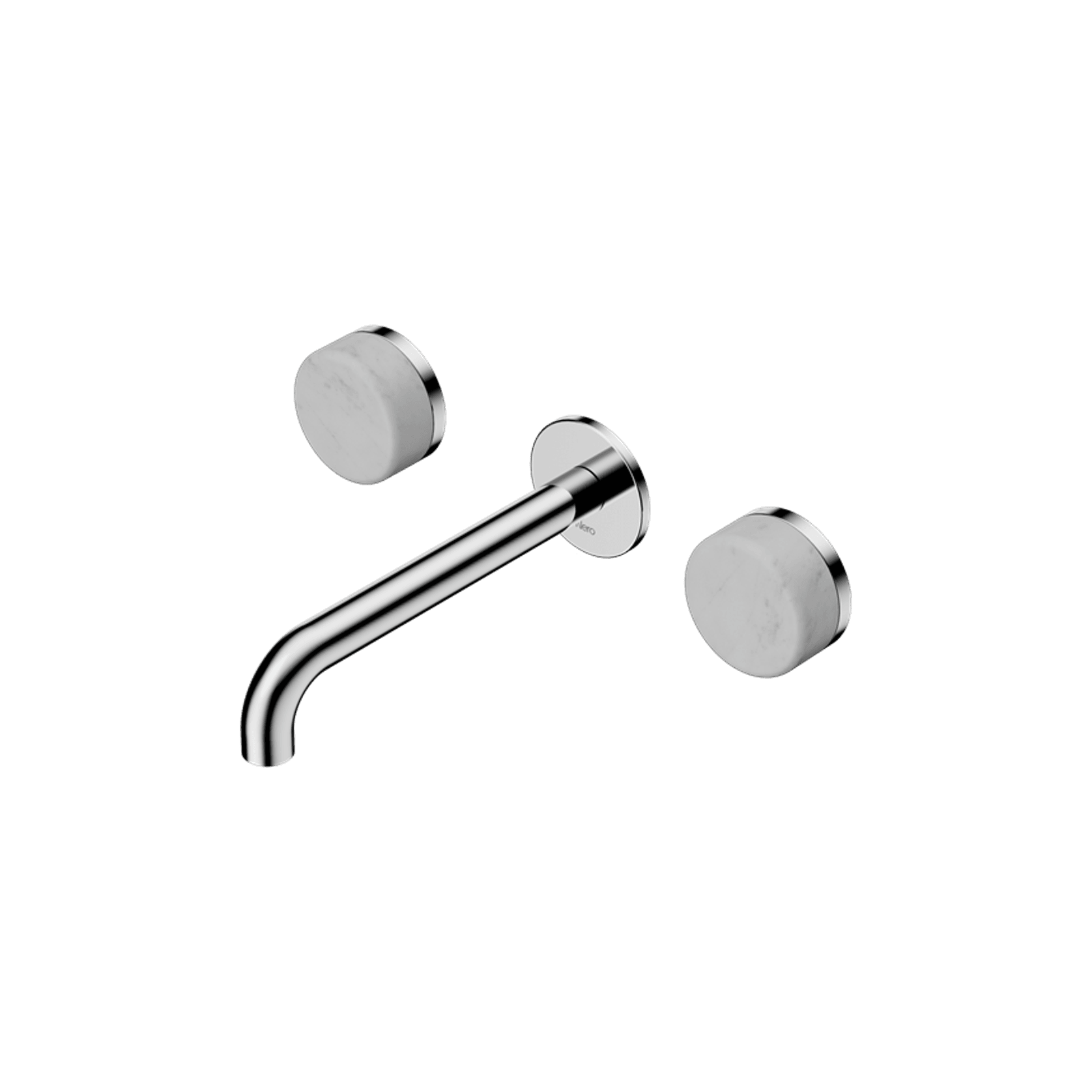 Serenity Wall Basin Set 185mm Spout With Carrara Handle Chrome gallery detail image