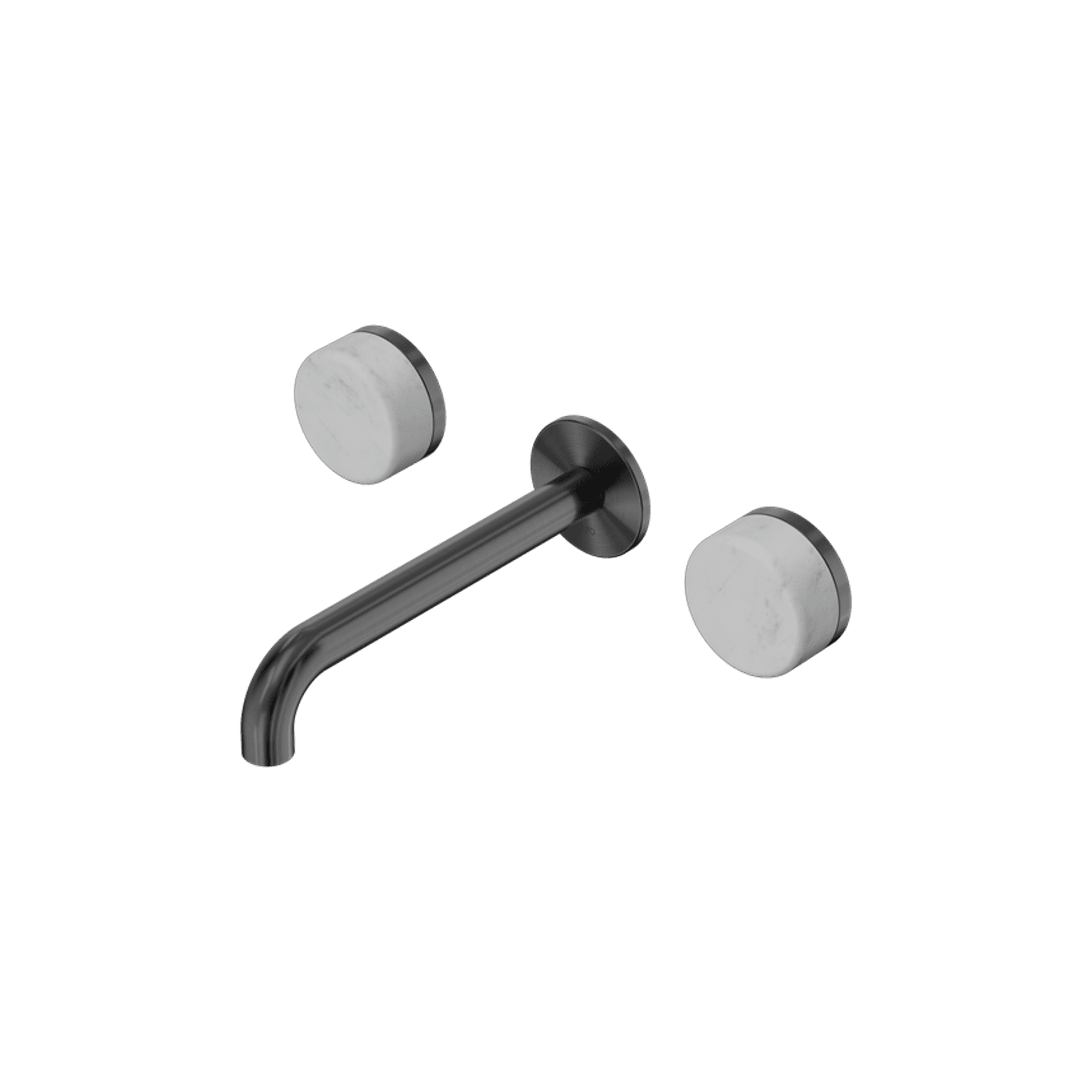 Serenity Wall Basin Set 160mm Spout With Carrara Handle Gun Metal gallery detail image