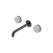 Serenity Wall Basin Set 160mm Spout With Carrara Handle Gun Metal gallery detail image