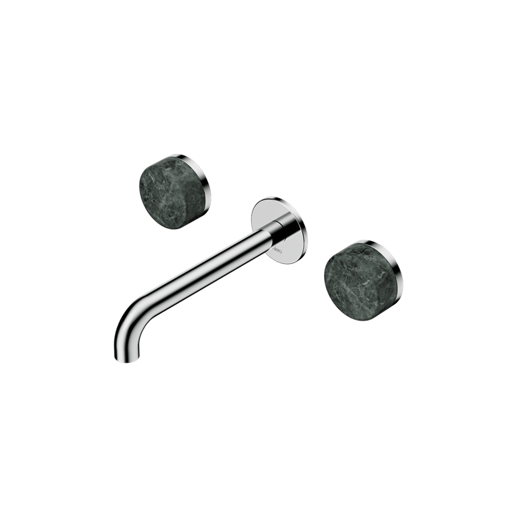 Serenity Wall Basin Set 220mm Spout With Verde Alpi Handle Chrome gallery detail image