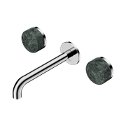 Serenity Wall Basin Set 220mm Spout With Verde Alpi Handle Chrome gallery detail image