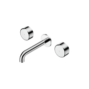 Serenity Wall Basin Set 185mm Spout With Metal Handle Chrome gallery detail image