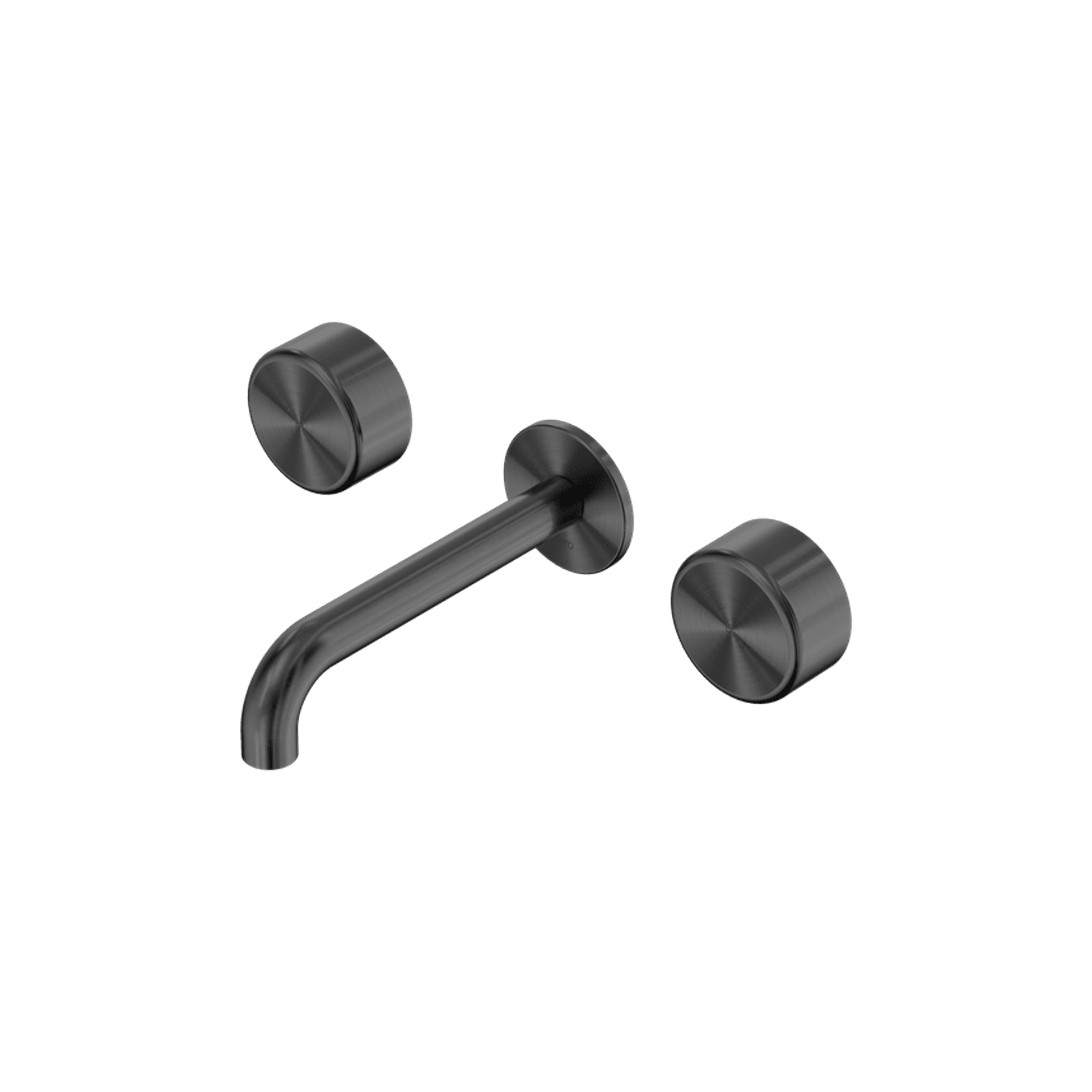 Serenity Wall Basin Set 160mm Spout With Metal Handle Gun Metal gallery detail image