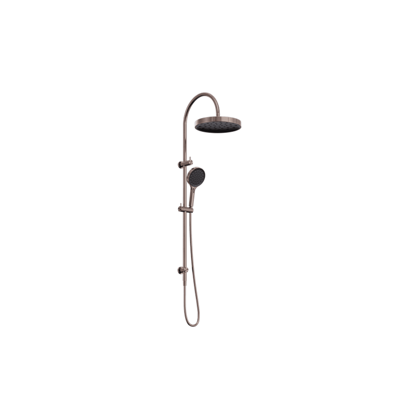 Serenity Twin Shower Brushed Bronze gallery detail image