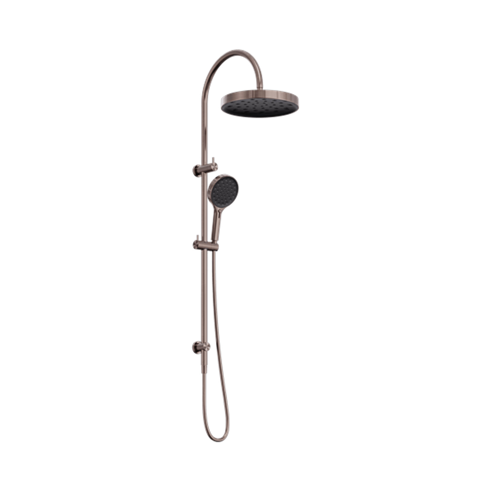 Serenity Twin Shower Brushed Bronze gallery detail image