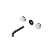 Serenity Wall Basin 160mm Spout + Carrara Handle Matte Black gallery detail image