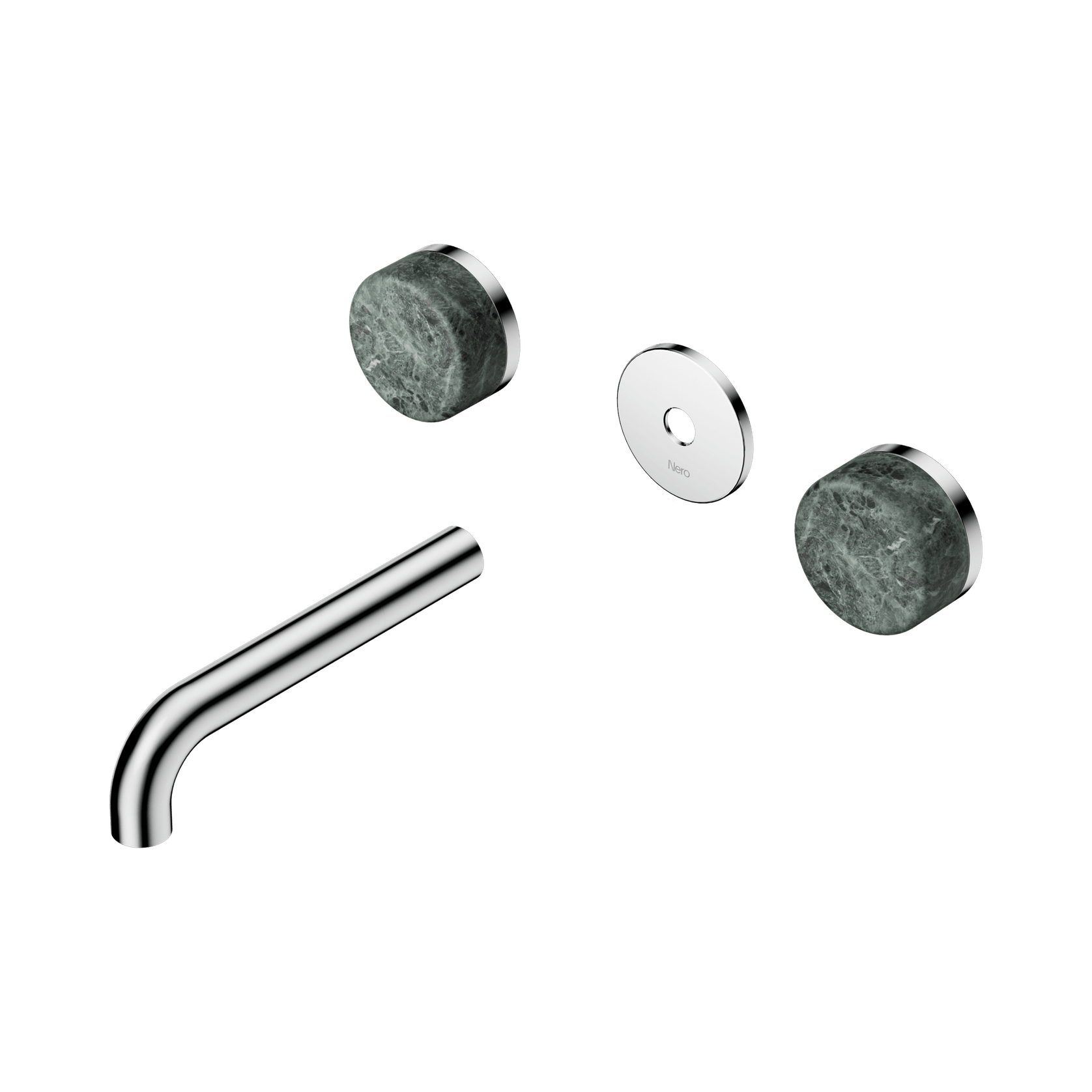 Serenity Wall Basin 160mm Spout + Verde Alpi Handle Chrome gallery detail image