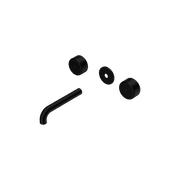 Serenity Wall Basin 160mm Spout + Metal Handle Matte Black gallery detail image