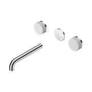 Serenity Wall Basin 185mm Spout + Carrara Handle Chrome gallery detail image