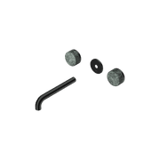 Serenity Wall Basin 185mm Spout + Verde Alpi Handle Matte Black gallery detail image