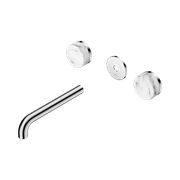 Serenity Wall Basin 185mm Spout + Arabescato Corchia Handle Chrome gallery detail image