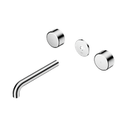 Serenity Wall Basin 185mm Spout + Metal Handle Chrome gallery detail image