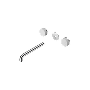 Serenity Wall Basin 220mm Spout + Carrara Handle Chrome gallery detail image