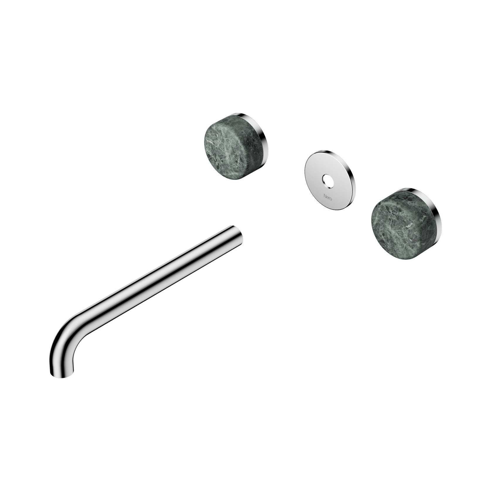 Serenity Wall Basin 220mm Spout + Verde Alpi Handle Chrome gallery detail image