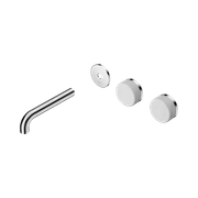 Serenity Wall Basin 160mm Offspout + Carrara Handle Chrome gallery detail image