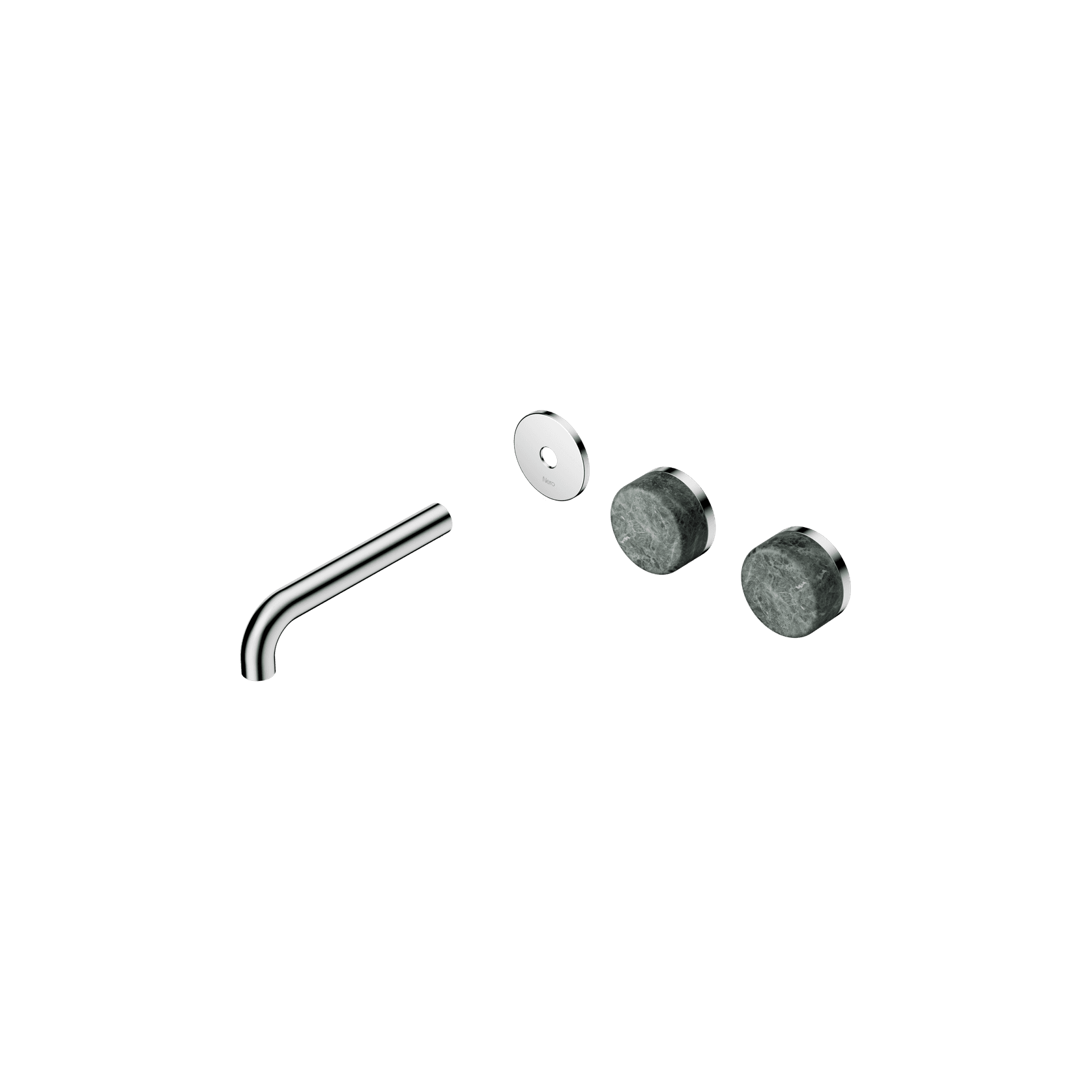 Serenity Wall Basin 160mm Offspout + Verde Alpi Handle Chrome gallery detail image