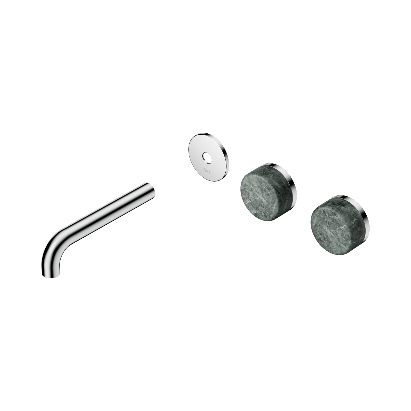 Serenity Wall Basin 160mm Offspout + Verde Alpi Handle Chrome gallery detail image