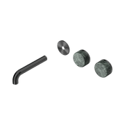 Serenity Wall Basin 160mm Offspout + Verde Alpi Handle Gun Metal gallery detail image