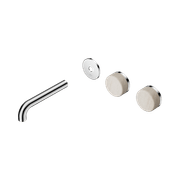 Serenity Wall Basin 160mm Offspout + Rome Travertine Handle Chrome gallery detail image