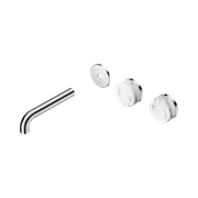 Serenity Wall Basin 160mm Offspout + Arabescato Corchia Handle Chrome gallery detail image