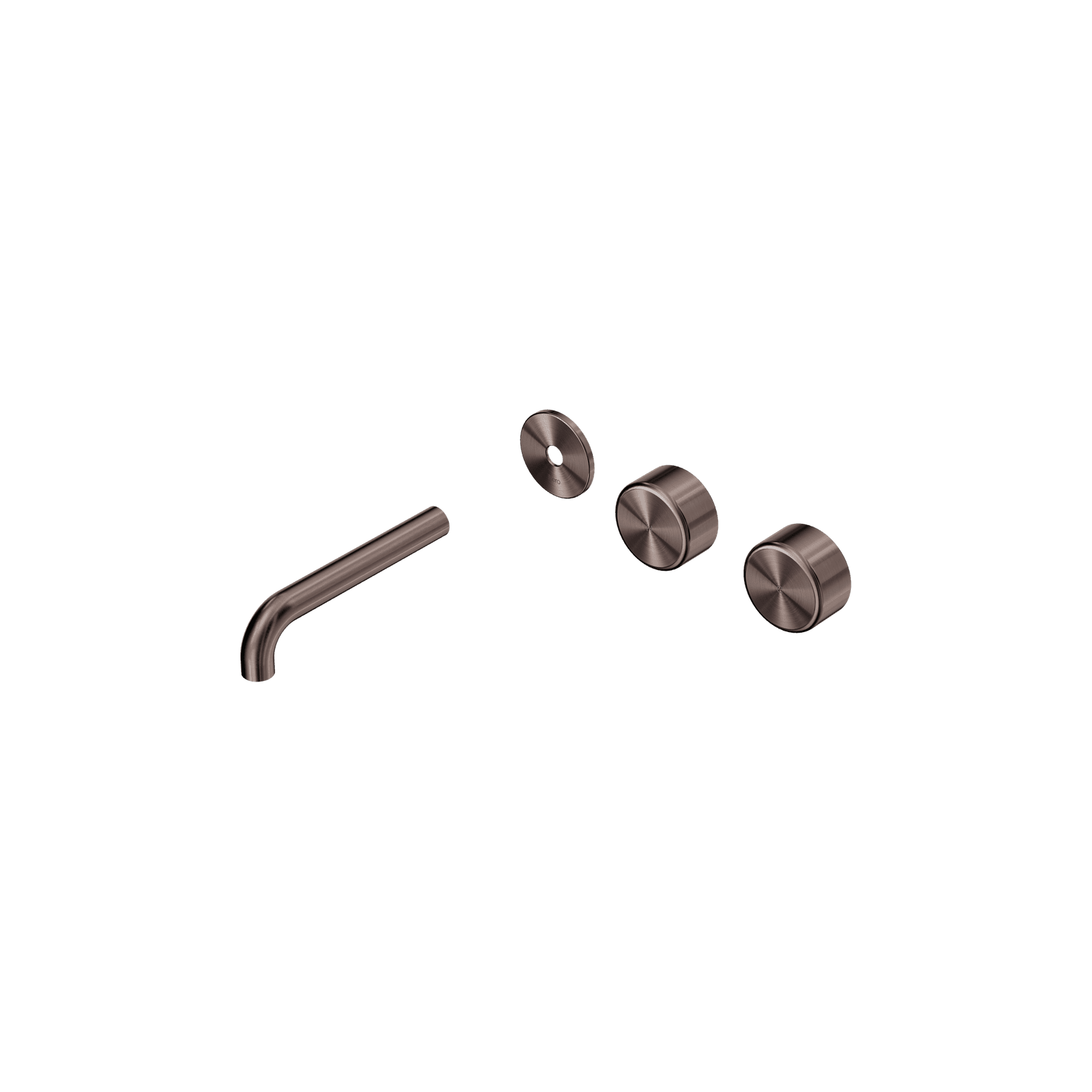 Serenity Wall Basin 160mm Offspout + Metal Handle Brushed Bronze gallery detail image