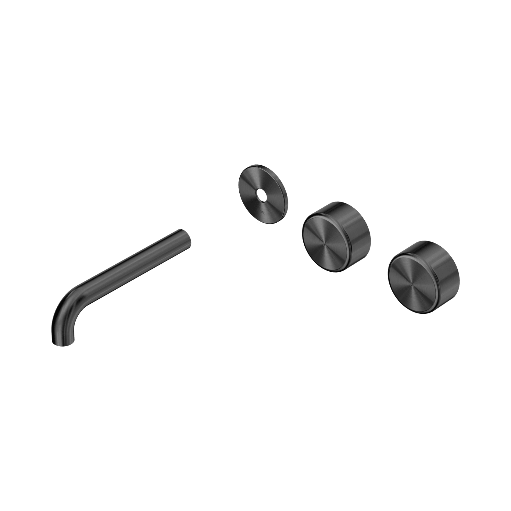 Serenity Wall Basin 160mm Offspout + Metal Handle Gun Metal gallery detail image