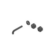 Serenity Wall Basin 160mm Offspout + Metal Handle Gun Metal gallery detail image