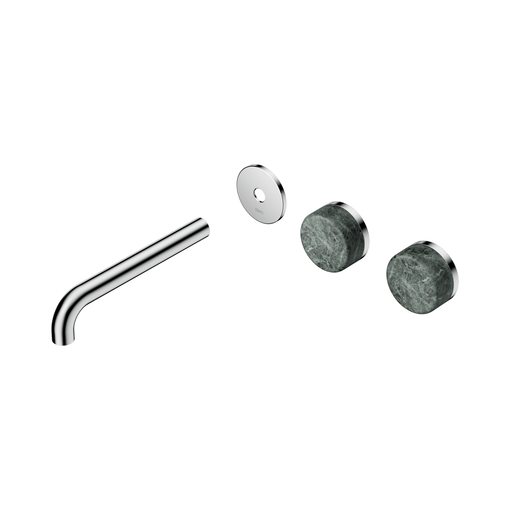 Serenity Wall Basin 185mm Offspout + Verde Alpi Handle Chrome gallery detail image