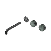 Serenity Wall Basin 185mm Offspout + Verde Alpi Handle Gun Metal gallery detail image