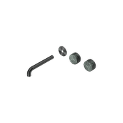 Serenity Wall Basin 185mm Offspout + Verde Alpi Handle Gun Metal gallery detail image