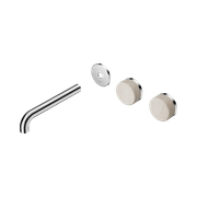 Serenity Wall Basin 185mm Offspout + Rome Travertine Handle Chrome gallery detail image