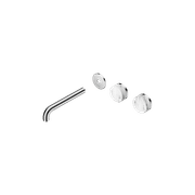 Serenity Wall Basin 185mm Offspout + Arabescato Corchia Handle Chrome gallery detail image